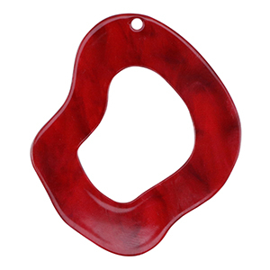 Resin Anh&auml;nger im Organicdesign Salsa red