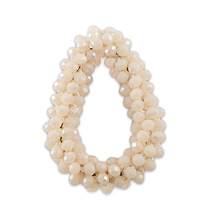 Top Facett Anh&auml;nger Tropfen Nude pink