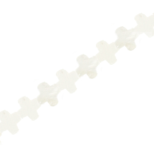 Muschel Perlen Kreuz White