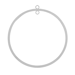 Stainless Steel - Rostfrei Stahl Anh&auml;nger 52mm Silver