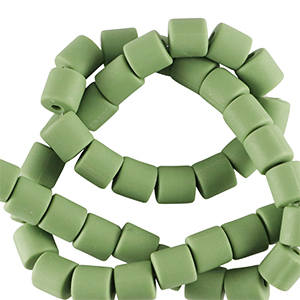 Polymer Perlen 6mm Basil green