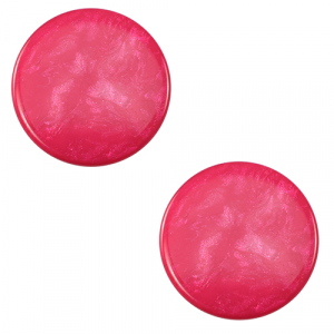 12 mm flach Cabochon Polaris Elements Jais Pink blast