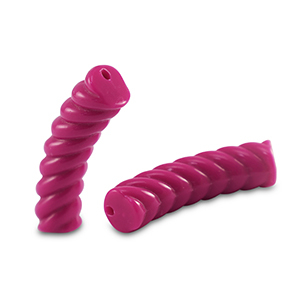 Tube Acrylperlen Twisted Magenta pink