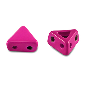 Tile beads Dreieck Magenta pink