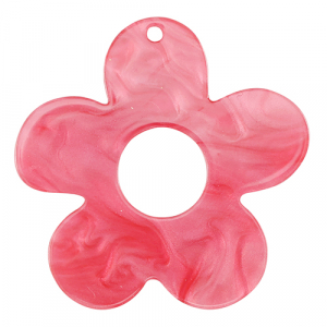 Resin Anh&auml;nger Blume Mellow rose