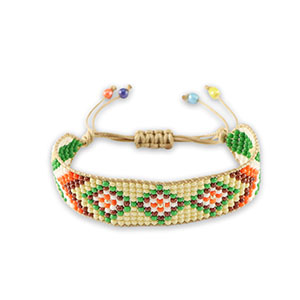 Armb&auml;nder Almond beige-green