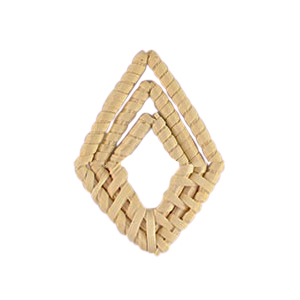 Rattan Anh&auml;nger Rhombus Natural beige