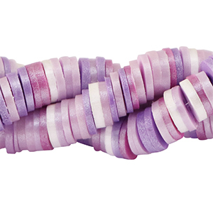 Katsuki Perlen 6mm Multicolour purple-pearl shine coating