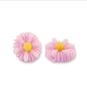 Resin Perlen Blume 12mm Lilac pink