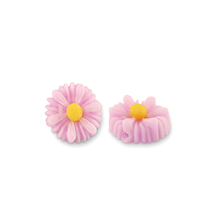 Resin Perlen Blume 8mm Lilac pink