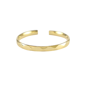 Ringe aus Stainless Steel - Rostfreiem Stahl Facette Gold