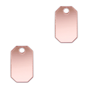 Statement-Anh&auml;nger Achteck Metallic light pink