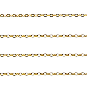 Stainless Steel - Rostfrei Stahl Schmuckzubeh&ouml;r Ankerkette Gliederkette Gold