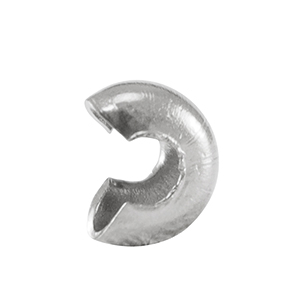 Stainless Steel - Rostfrei Stahl Schmuckzubeh&ouml;r Quetsch-Kaschierperlen 4mm Silver