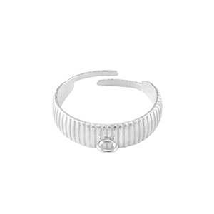 Ringe aus Stainless Steel - Rostfreiem Stahl mit &Ouml;se Silber