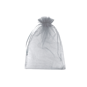 Schmuckbeutel Organza 7x9cm Light grey