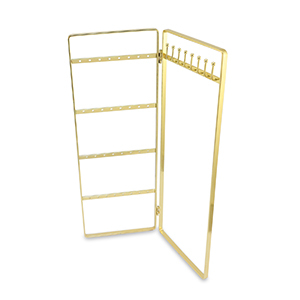 Schmuckdisplay f&uuml;r Ohrringe und Ketten Gold