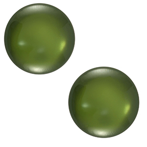 20 mm classic Cabochon Polaris Elements Lucido Moss green
