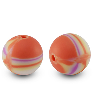 Silikonperlen 15mm runden Multicolor
