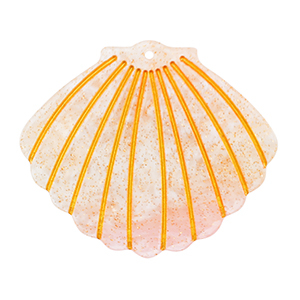 Resin Anh&auml;nger Muschel Light pink