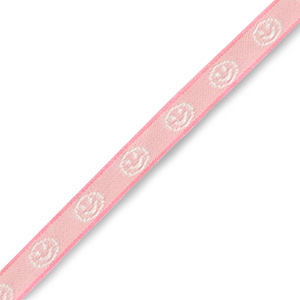 Schmuckband mit Text smiley Pink-white