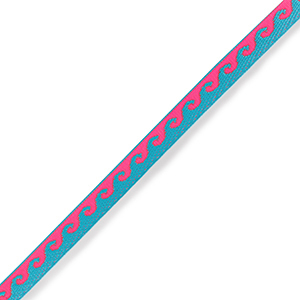 Schmuckband mit Text Waves Neon blue-pink
