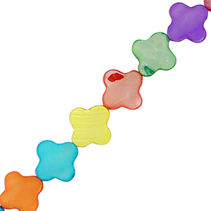 Muschel Perlenn Gl&uuml;cksklee Multicolour