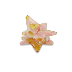 Haarschmuck Haarklemme Stern Pink-gold
