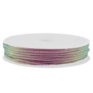 Makramee Band geflochten 1mm Purple metallic