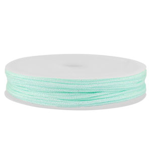 Makramee Band geflochten 1mm Light mint green metallic