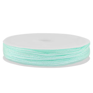Makramee Band geflochten 0,8mm Light mint green metallic