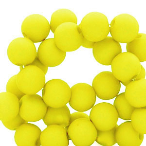 4 mm Acrylperlen Neon yellow