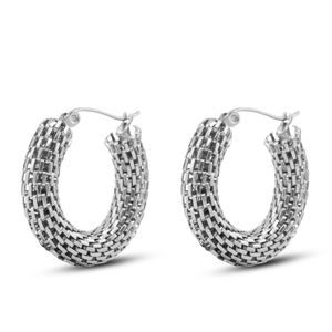 Ohrringe / Ohrstecker aus Stainless Steel - Rostfreiem Stahl Silver