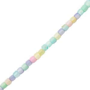 Muschel Perlen Tube Pastel multicolor