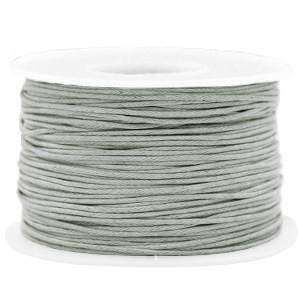 Wachskordel 1mm Grey