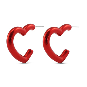 Trendy Ohrringe Herz Red