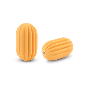 Acryl Perlen Oval Orange