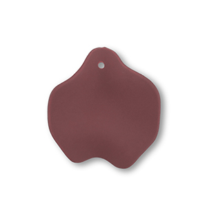 Acryl Anh&auml;nger Blatt Dark red-brown