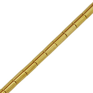 H&auml;matit Perlen Tube 5mm Gold
