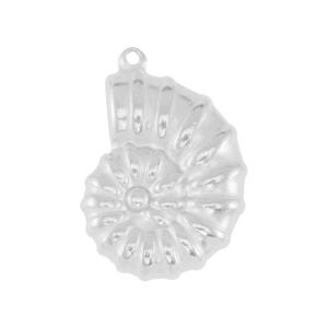 Stainless Steel - Rostfrei Stahl Anh&auml;nger Muschel Silver