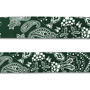Bandana Dark green-white
