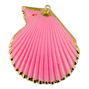Muschel Anh&auml;nger Specials Jakobsmuschel Pink