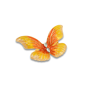 Broschen Schmetterling Gold-yellow-orange