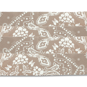 Bandana-Set 4 St&uuml;ck Taupe brown-white