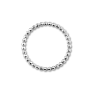 Stainless Steel - Rostfrei Stahl Schmuckzubeh&ouml;r Zwischenst&uuml;ck Rund Silver