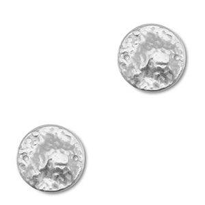 Stainless Steel - Rostfrei Stahl Anh&auml;nger Zwischenst&uuml;ck Rund Silver