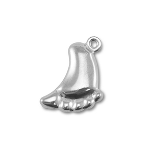 Stainless Steel - Rostfrei Stahl Anh&auml;nger F&uuml;sse Silver