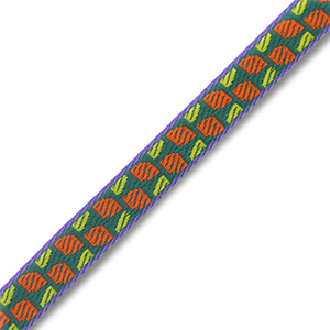 Schmuckband mit Text Green-orange-purple