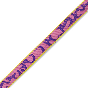 Schmuckband mit Text Purple-orchid purple-lime