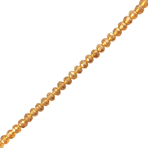 Top Glas Facett Perlen 8x6mm rondellen Brown